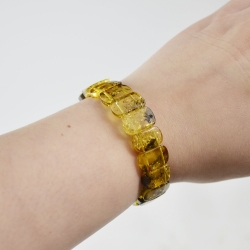 Light green Baltic amber bracelet